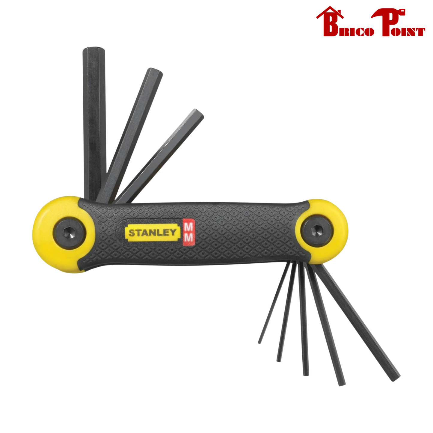 Stanley Set 8 Chiavi a Brugo Maschio da 1,5 mm a 8 mm