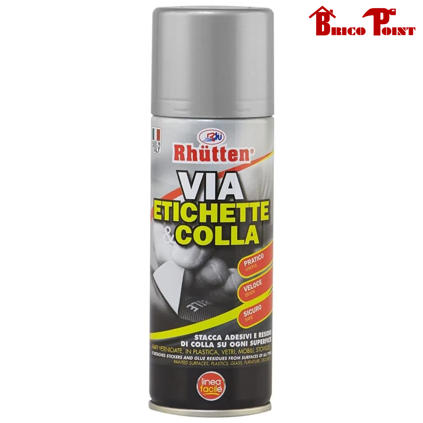 Rhütten Via Etichetta e Colla Spray 200 ml