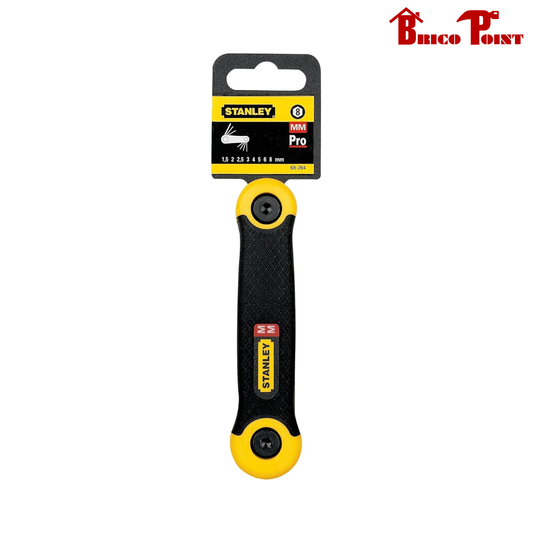 Stanley Set 8 Chiavi a Brugo Maschio da 1,5 mm a 8 mm