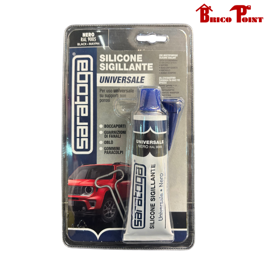 Saratoga Silicone Sigillante Universale Nero 60 g
