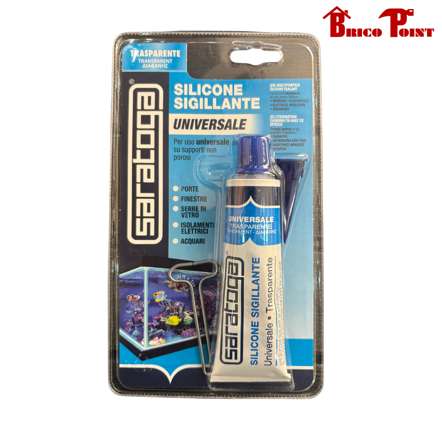 Saratoga Silicone Sigillante Universale Trasparente 60 ml
