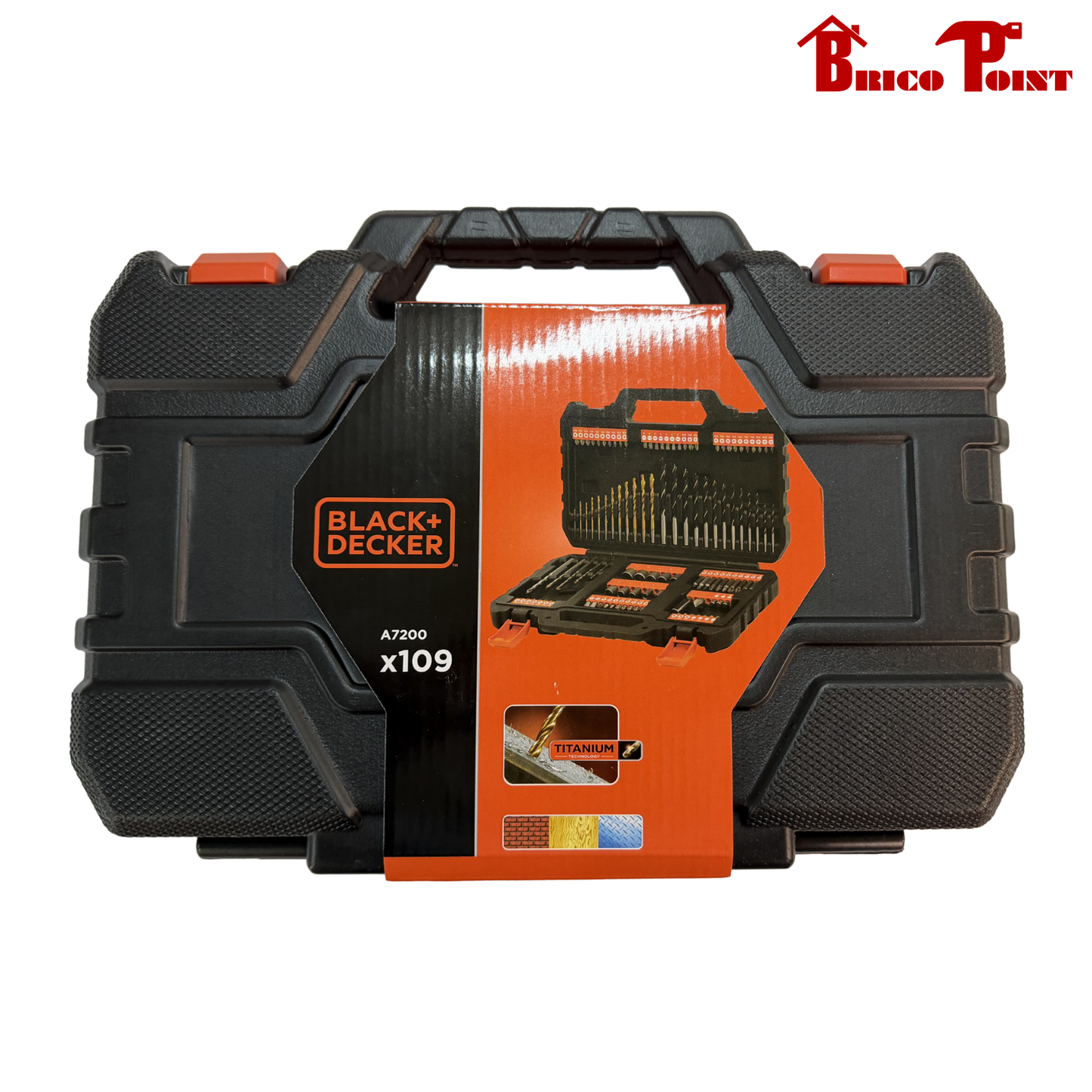 Black & Decker Set Titanium 109pz per forare e avvitare