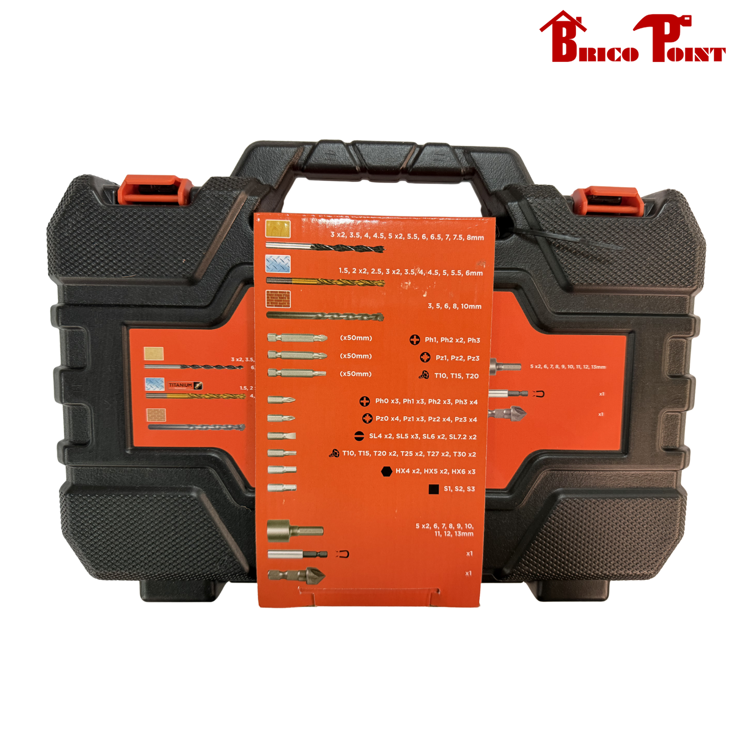 Black & Decker Set Titanium 109pz per forare e avvitare